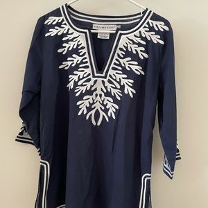 Gretchen Scott Cotton Embroidered Tunic - The Reef